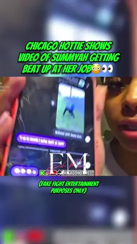 Chicago Hottie shows video of summyah getting beat up at her job #explore #viral #twitch #trending #foryoupageofficiall 