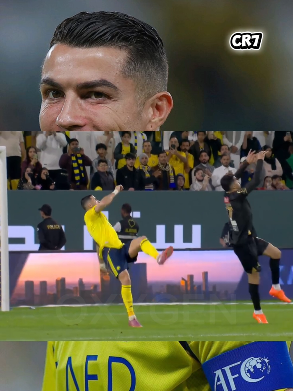 diusia 40 masih bisa terbang👑🔥 . . . . . . . #cristiano #ronaldo #cr7 #alnassr #byciclekick 