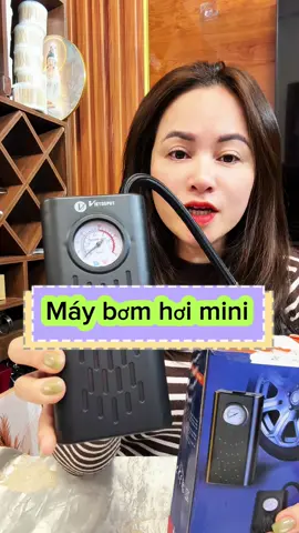 Máy bơm hơi mini đa năng tiện dụng. #maybomlopxemini #maybomlopdanang #tienichgiadinh #xunghuongtiktok #thuysansale1987 