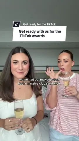 The girls are onnnnnnn @Bec 🌼🍓 🥂#tiktokawards #grwm 