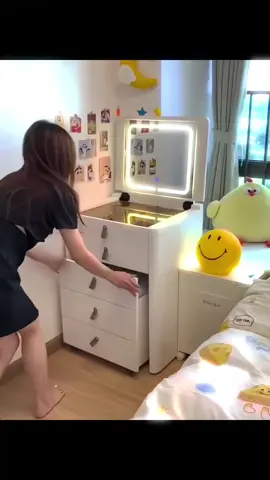 bàn trang điểm xinh chân ái #xuhuong #bantrangdiemthongminh #bantrangdiem #gocnhodecor #viral 