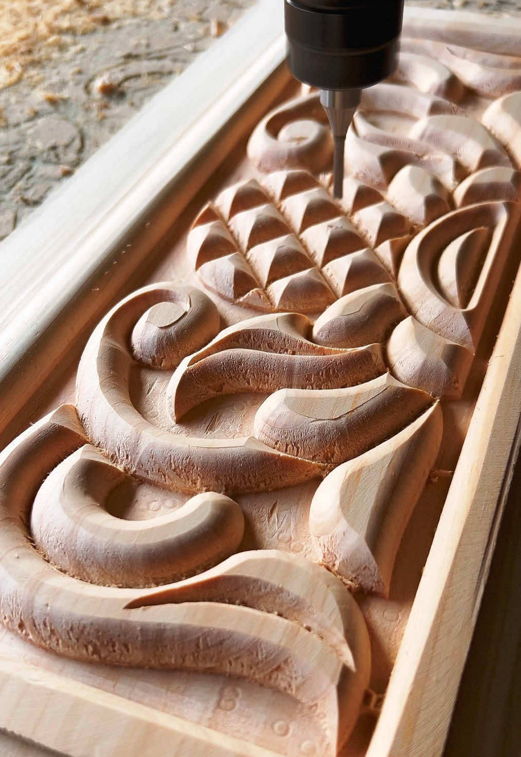 Unreal CNC Router ASMR 😳🪵✨ | Most Satisfying Wood Carving Ever! #CNC #ASMR #WoodCarving#Relaxing #viralvideos 