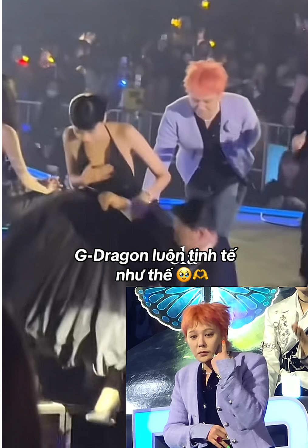 G-Dragon vừa dễ thương mà vừa tinh tế, tử tế gì đâu luôn á. Đại diện vài clip để thấy sự dễ thươngg, tinh tế của ảnh thôi, chứ làm sao mà kể hết được 🫣🫶 #gd #gdragon #fyp #foryou #viral 