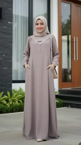 Irnanda Ayana Dress Gamis basic polos wanita muslim #dresspolos #dresslebaran #dresskondangan #cuantanpabatas 