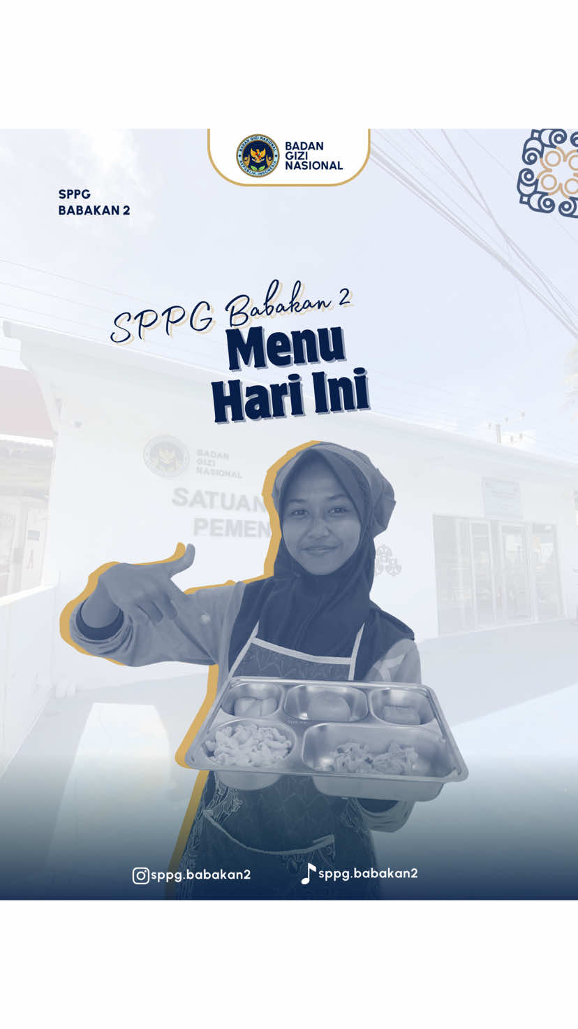 Dimsum Today’s 🫶🏻✨  Halo, Teman Gizi 👋🏻 Program Makanan Bergizi Gratis (MBG) di SPPG Babakan 2. Rabu, 26 November 2025. 🍽️ Menu Makanan : - Makaroni - Dimsum Ayam Homemade - Saus Bangkok - Tahu Goreng - Labu Siam Rebus - Jeruk ⁠Makan enak, sehat, dan bergizi 💪🏻 Semoga harimu selalu menyenangkan, Selamat Makan 🥳🍽️ #badangizinasional #makanbergizigratis #bgn #sppgbabakan2 #fyp 