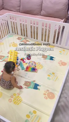 Make playtime safer and more enjoyable ✨ This plastic playpen offers strong support, non-toxic materials, at secured locks for worry-free play. Plus, madali i-assemble at i-disassemble kaya perfect sa bahay, sala, o condo living. #plaype #playpenassembly #babyessentials #babymusthave #crawlingbaby 