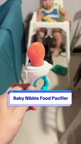 Eating Papaya 🥰 #babynibblepacifier #annmary #pacifier #babyfood #cute 