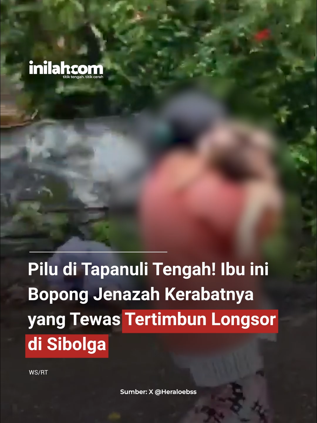 Empat nyawa dalam satu keluarga hilang seketika ketika tanah longsor melanda Dusun 1, Desa Mardame, Sitahuis, Tapanuli Tengah. Seorang ibu dan tiga anaknya ditemukan meninggal dunia setelah rumah yang mereka tempati tertimbun material longsor pada Selasa (25/5/2025) dini hari. Pagi itu, kecurigaan sederhana dari Kepala Desa — pintu rumah yang masih tertutup dan jejak longsor di belakang bangunan — berubah menjadi duka mendalam bagi seluruh warga. Saat pintu didobrak, salah satu kamar telah rata oleh tanah. Di sanalah para korban ditemukan. Bhabinkamtibmas Aipda Rindu Hutabarat dan warga setempat segera melakukan evakuasi. Namun, takdir berkata lain: • Dewi Hutabarat (33) • Tio Arta Rouli Lumbantobing (7) • Vania Aurora Lumbantobing (4) • Ilona Lumbantobing (3) keempatnya tak terselamatkan. Sementara sang ayah, Poliman Lumbantobing (37), tidak berada di rumah karena bekerja sebagai sopir angkutan luar kota. Kini, keluarga dan warga kampung hanya bisa menguatkan hati, menyemayamkan para korban, dan saling menopang dalam duka yang tak terbayangkan. 📖 Baca berita di inilah.com https://www.inilah.com/banjir-dan-longsor-di-sumut-tewaskan-13-orang-tewas-ratusan-rumah-rusak — #inilahNews #InilahCom #TitikTengah #TitikCerah  #InilahDotCom #DukaTapteng #TapanuliTengah #TanahLongsor #BencanaAlam #HumanStories #PrayForTapteng #DukaCita #Kemanusiaan #BeritaHariIni