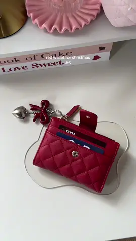classy red wallet for christmas ❤️✨ #redwallet #christmaswallet #wallet #classywallet #walletforwomen 