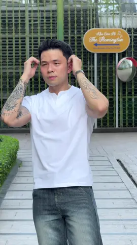 Áo thun cleanfit phối cổ. #daily #tiktokshop #tiktokshopvn #outfitinspiration 