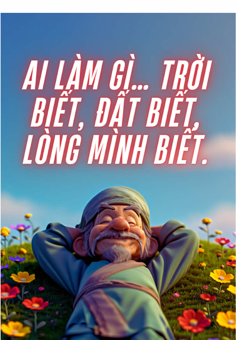 Không phải chuyện gì cũng cần nói ra. Không phải ai sai cũng cần vạch trần. Ai làm gì… trời biết, đất biết, lòng mình biết. Điều đúng không cần ồn ào, điều sai tự có ngày hiện mặt.