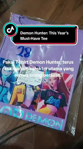 T-shirt K-Pop Demon Hunter ini jadi pilihan tahun ini kerana designnya yang bold, clean, dan penuh vibe karakter fantasi. Selesa dipakai, senang dipadankan, dan memang standout untuk fans yang nak gaya minimal tapi striking. #tshirt #kpopdemonhunters #mustbuy #affiliatemarketing #tiktokpemula 