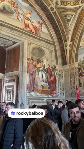 Rocky balboa in the Vatican museum paintings 😂 #vaticancity #vaticanmuseum #rocky #found #fyp 