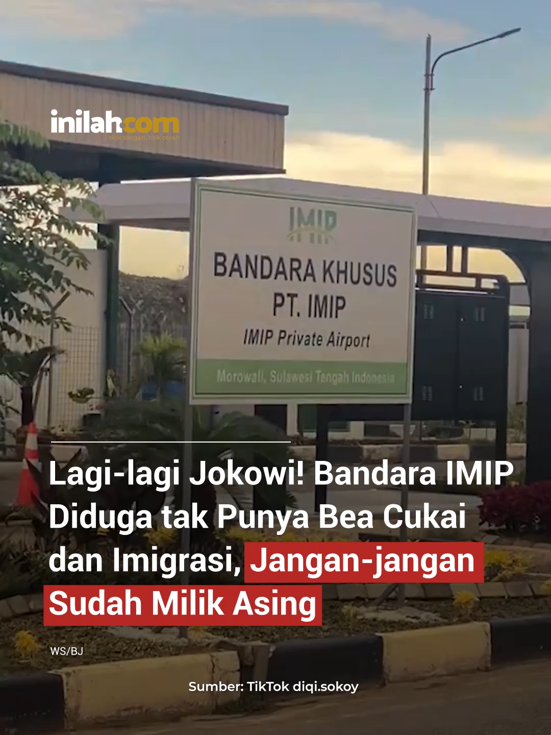 Kontroversi Bandara IMIP: Tanpa Bea Cukai & Imigrasi? Legislator Soroti Kedaulatan Negara! Publik dihebohkan oleh keberadaan Bandara Indonesia Morowali Industrial Park (IMIP) di Morowali, Sulawesi Tengah. Bukan hanya namanya yang unik, tapi fasilitas yang beroperasi sejak 2019 ini memicu pertanyaan serius dari sejumlah pihak, termasuk Menteri Pertahanan hingga anggota DPR. ❓ Kejanggalan yang Disorot: Tanpa Pengawasan Negara? Menhan Sjafrie Sjamsoeddin mengaku heran karena bandara ini dilaporkan tidak memiliki kehadiran Bea Cukai maupun Imigrasi saat ia meninjau lokasi (19/11/2025). ▪️ Akses Terbatas: Ketua Umum Gerakan Cinta Prabowo (GCP), H Kurniawan, mempertanyakan sulitnya akses bagi publik dan menilai ini adalah bentuk kelalaian negara yang berlangsung lama. ▪️ Ancaman Kedaulatan: Anggota Komisi I DPR, Oleh Soleh (PKB), menyebutkan tidak adanya pengawasan otoritas resmi di area bandara sebagai 