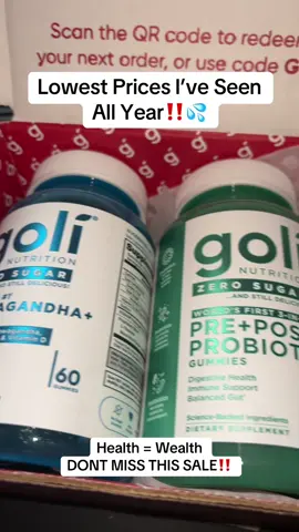 Insanely low prices. Dont miss out! #fyp #goli #supplements #trending #health 