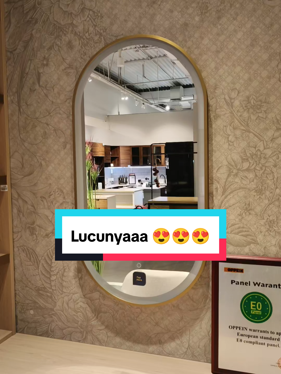 Membalas @lesmiandi rekomendasi cermin estetik.. #cerminoval #cerminestetik #cerminled 