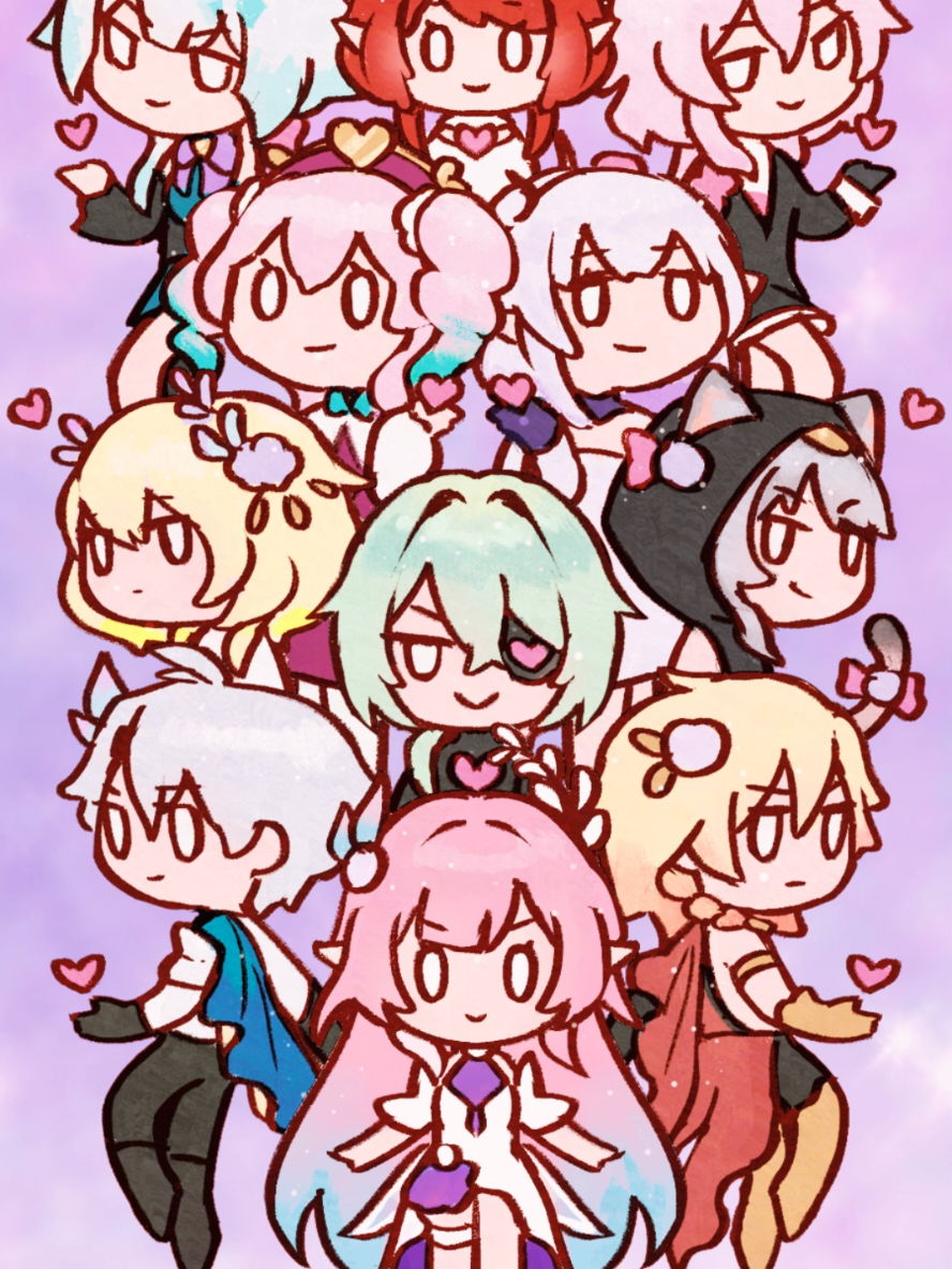 she buffs their outfits too ✨️🎀 mahou shoujo chrysos heir 🎀✨️ #HonkaiStarRail #cyrene #lygus #amphoreus 