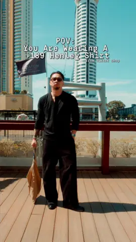 Proof that you can look expensive with a ₱189 Henley Shirt! Get it thru the yellowbasket down below 👇🏻  . . . . . . #OOTD #henley #menstyle #shirt #fitspo   