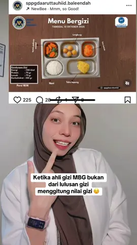Mimin udah tebak bakalan ada kejadian begini 😌 #pojokgizi #gizi #mbg 