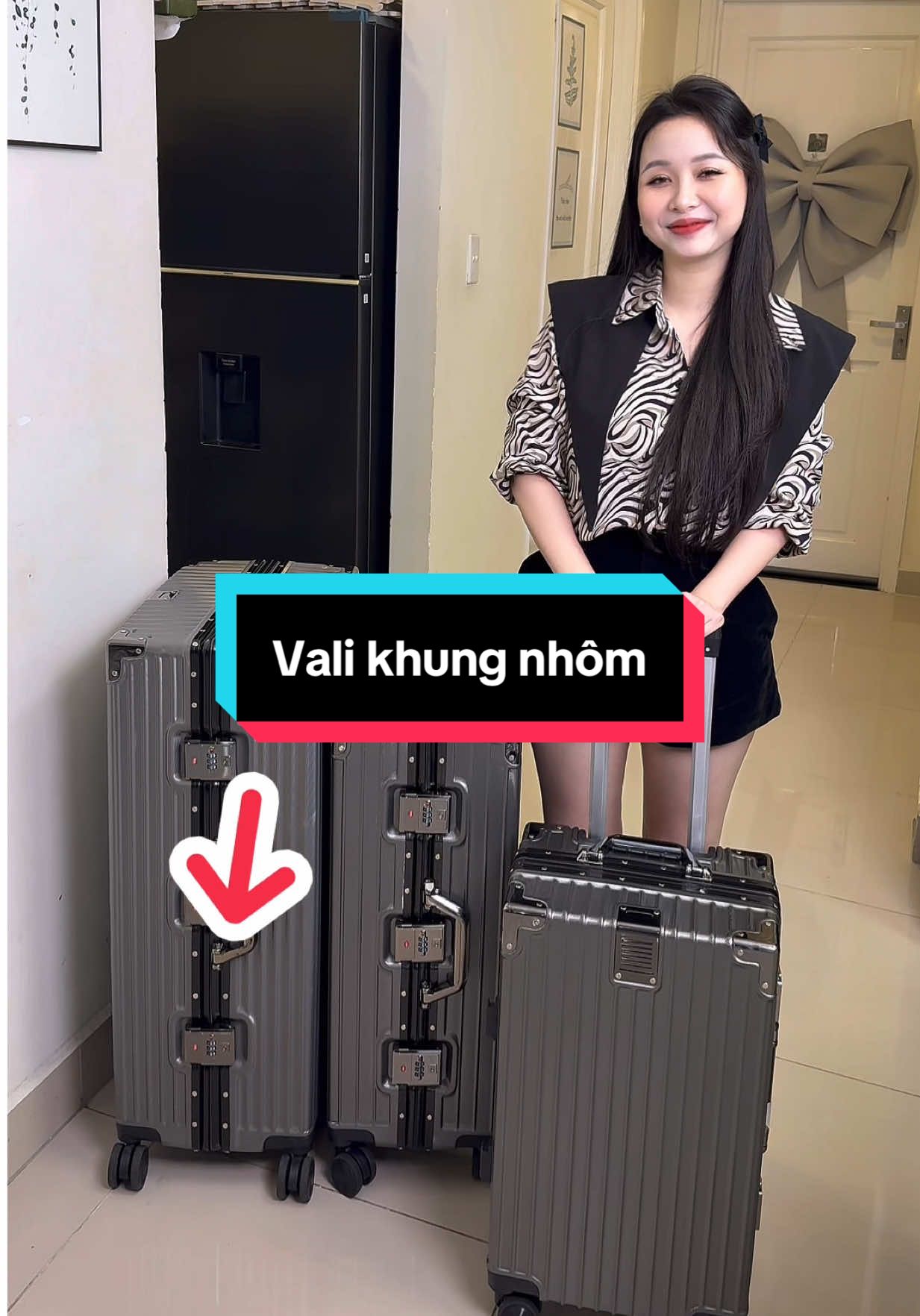 Vali khung nhôm bảo hành 4 năm #phạmminhthu888 #MinhThu #minhthureview #mẹbốibốinè 