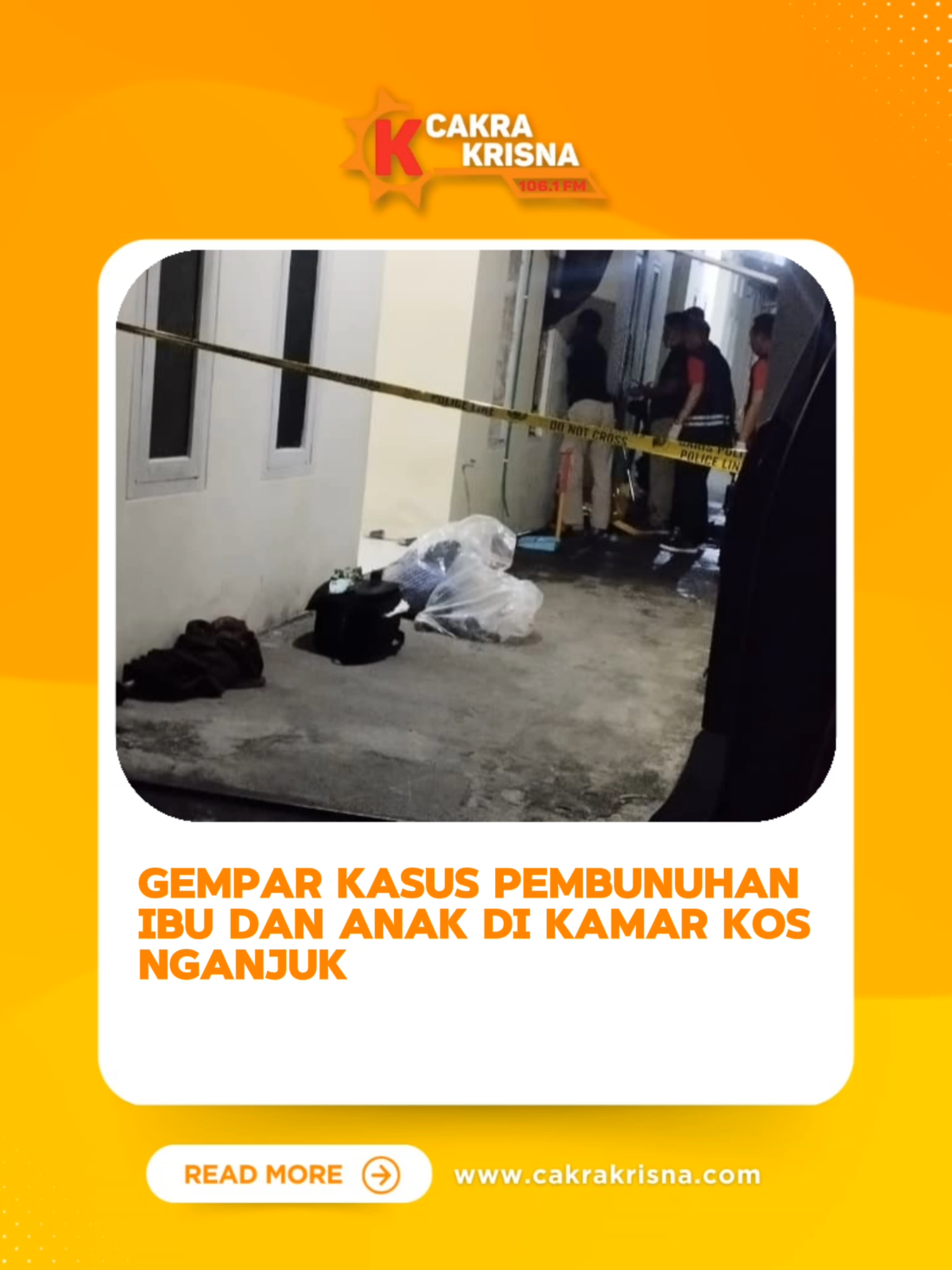 Gempar Kasus Pembunuhan Ibu dan Anak di Kamar Kos Nganjuk Warga Payaman, Nganjuk digegerkan kasus pembunuhan ibu dan 2 anak di kamar kos. Dua korban meninggal, satu kritis. Polisi masih selidiki motif pelaku.