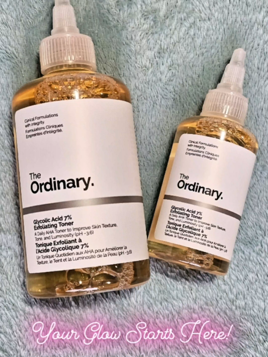 Glow-Up Essentials You Should Try! The Ordinary Glycolic Acid 7% Exfoliating Toner #TheOrdinary #TheOrdinaryGlycolicAcid #GlycolicAcid #ExfoliatingToner #skincareroutine 