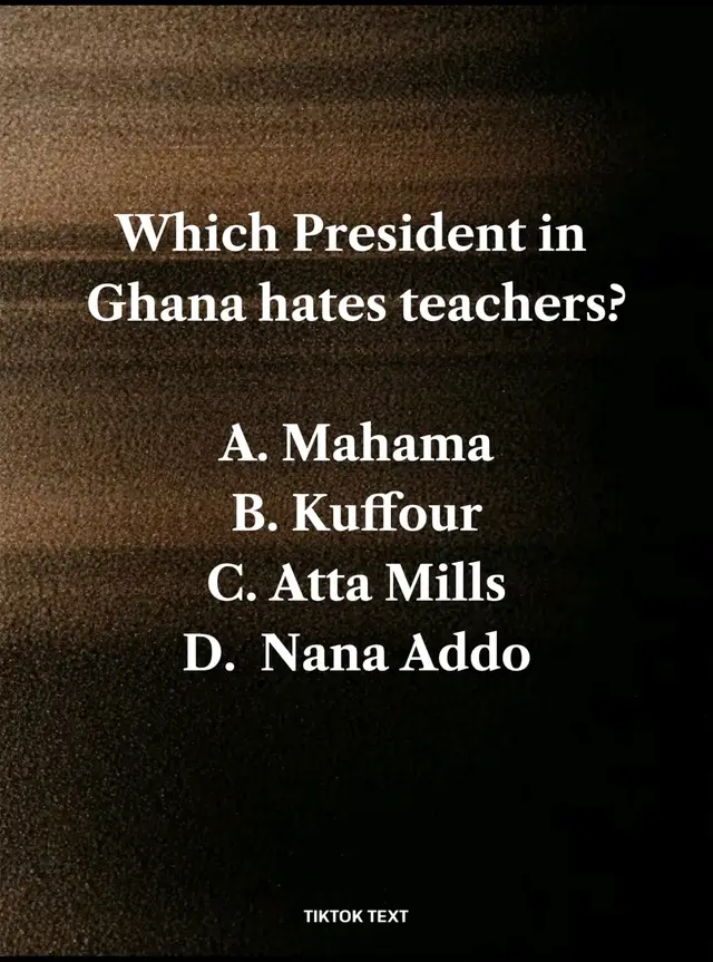 The teachers enemy. Both current and previous previous administration points to a single fact. That he has no interest in Teachers welfare. Teachers increasingly view Mahama as their number one adversary because his actions consistently undermine their professional dignity and financial stability.  Describing him as incompetent is not merely political rhetoric; it reflects a deep frustration with decisions that appear poorly thought through and disconnected from the realities teachers face. When leaders fail to demonstrate clarity and purpose in handling educational matters, those on the ground feel the impact most. Teachers, already burdened by limited resources and heavy workloads, cannot afford leadership that adds uncertainty to their challenges. The recent handling of CPDA and CIDSA payments has only deepened this resentment. For many teachers, receiving those payments felt like long-awaited recognition for their commitment to continuous development and instructional delivery. But what happened next signaled something far worse than financial mismanagement. It shows a lack of respect for their sacrifices.  Policies concerning teachers’ welfare should be handled with transparency and firmness, not with last-minute reversals that destabilize trust. The abrupt revocation of the payments barely days after teachers received them  was the ultimate display of indecision. Such leadership does not reflect strategic planning or empathy; instead, it exposes a reactionary approach that leaves teachers feeling betrayed.  When decisions can be overturned overnight without proper consultation or justification, educators naturally question whether their welfare truly matters to the one making those decisions. No workforce can thrive under leadership that wavers so easily. For teachers, this incident reinforces a broader perception: that Mahama is not dependable when it comes to issues affecting the education sector. Leadership requires firmness, foresight, and a genuine understanding of the people you serve. The CPDA and CIDSA reversal has become symbolic of the inconsistency they fear may return. Until actions match promises and decisions are made with conviction, teachers will continue to see him not as a partner in their progress, but as an obstacle to their professional dignity and welfare.