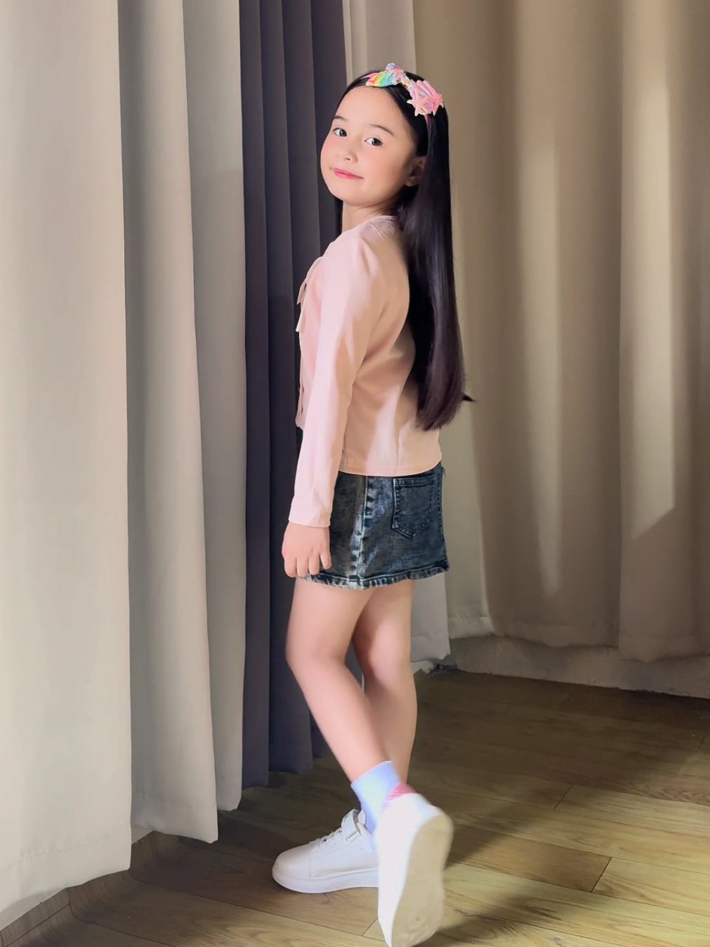 Long sleeve top for kids girl🎀 #kidsoutfit #topoutfit #kidsootd #kidsclothes #kidsootd 