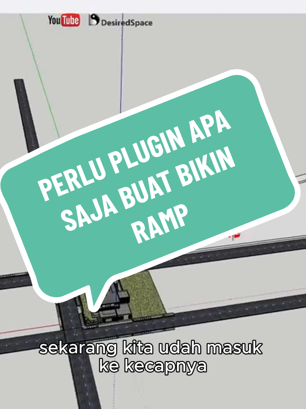 BIKIN RAMP SEPERTI INI, PERLU PLUGIN APA SAJA? CURVILOFT WELD FREDO TOOLS #sketchup #architecture #architect #arsitektur #plugin 