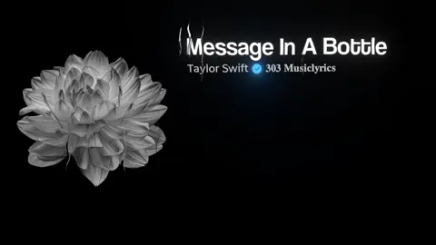 Message In A Bottle #lyrics #messageinabottle #taylorswift #musicvibes #foryou 