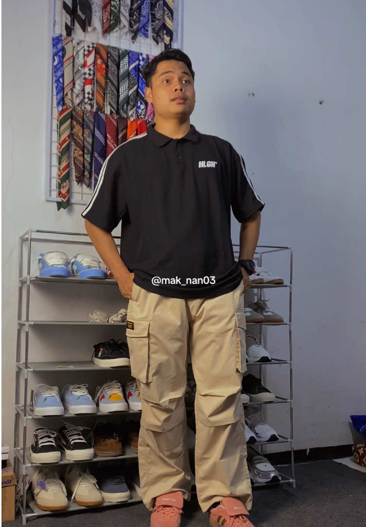 Outfit Casual With Hooligans Polo T-Shirt Linea ,Cargo Wide Pants Talin House Of Smith,Sepatu Bavito Costa Bavito Footwear & Smael Jam tangan Sport. #hooligans #houseofsmith #smael #bavito #bavitofootwear 