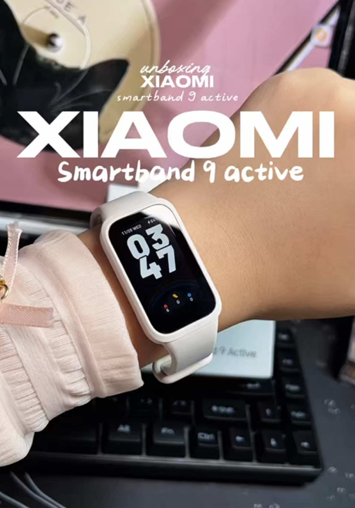Unboxing my new smart watch from xiaomi ⌚️🏃 — XIAOMI smartband 9 active #smartwatch 