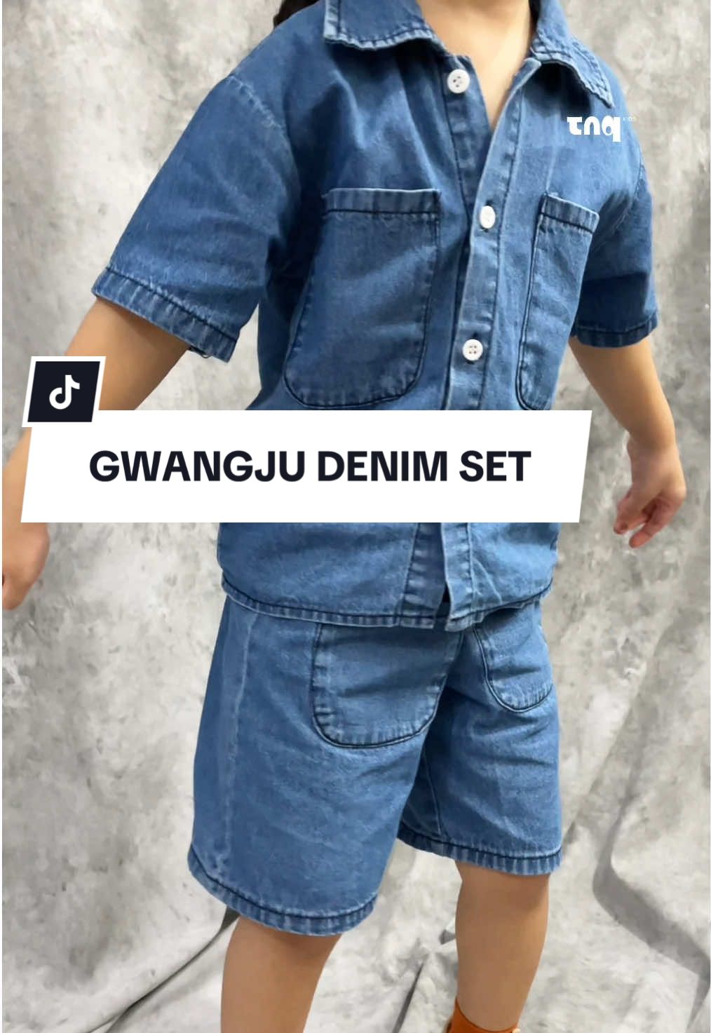 So cuteeee😍bisa dipakai anak perempuan dan laki laki ya moms dari umur 1-8 tahun✨#bajuanak #denimset #ootdanak #denim 