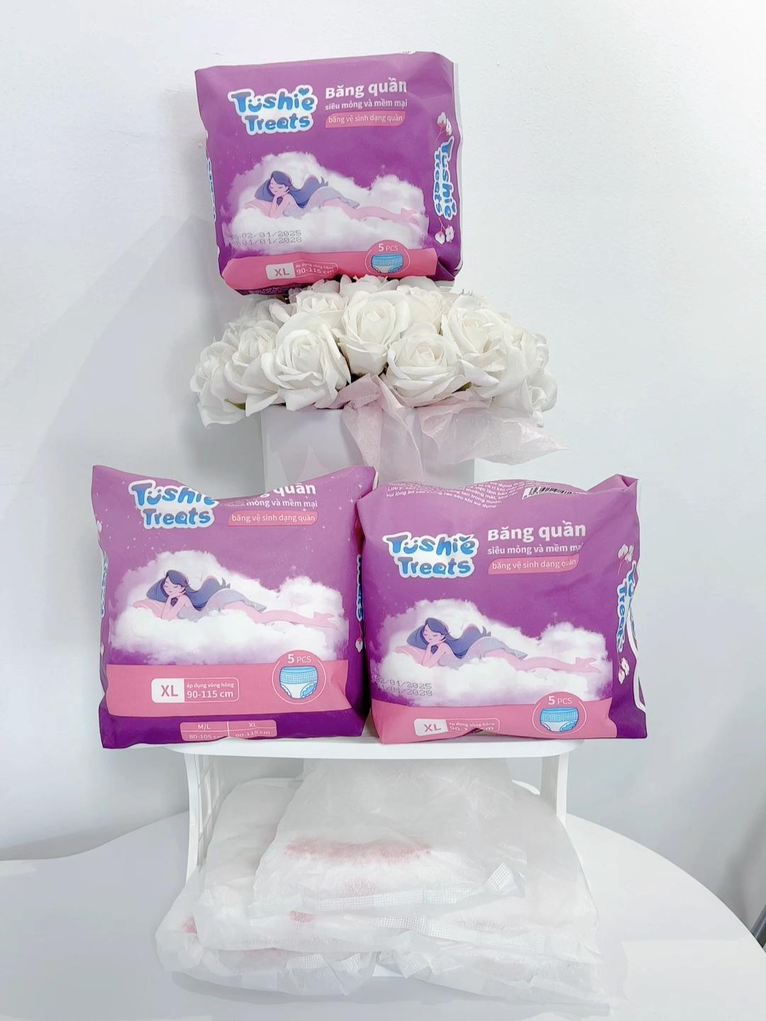 Chân ái cho những ngày dâu 🍓 chị em tham khảo nha dùng ưng lắm nhé vừa tiện lợi lại th.ấm h.út ổn nha#bvs #bangvesinhquan #bangvesinh #mesausinh#tushietreats