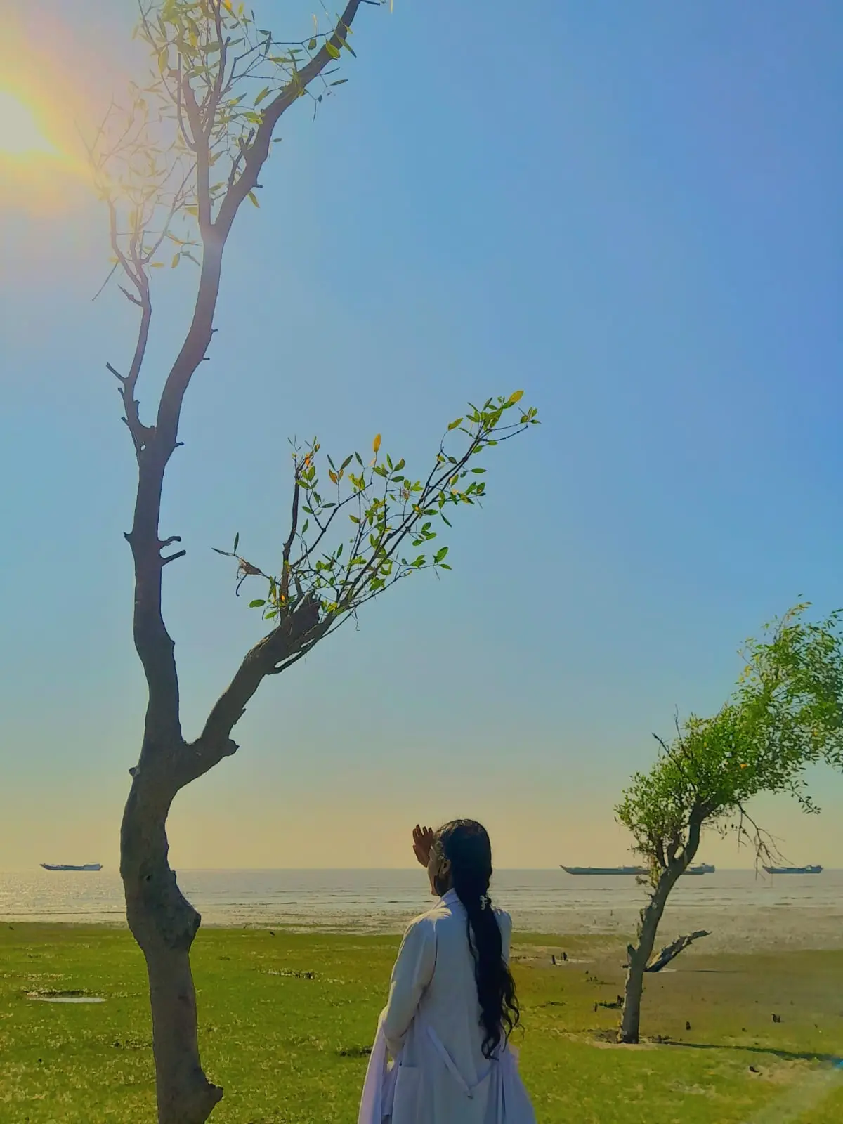 Nidaliya and bashbaria sea beach 🌊✨@_RaFiA_🪐 @meww🐈 #foryou #vairal 