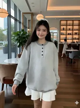 Áo sweater cổ tàu trơn #aosweater #xhtiktok #trending 