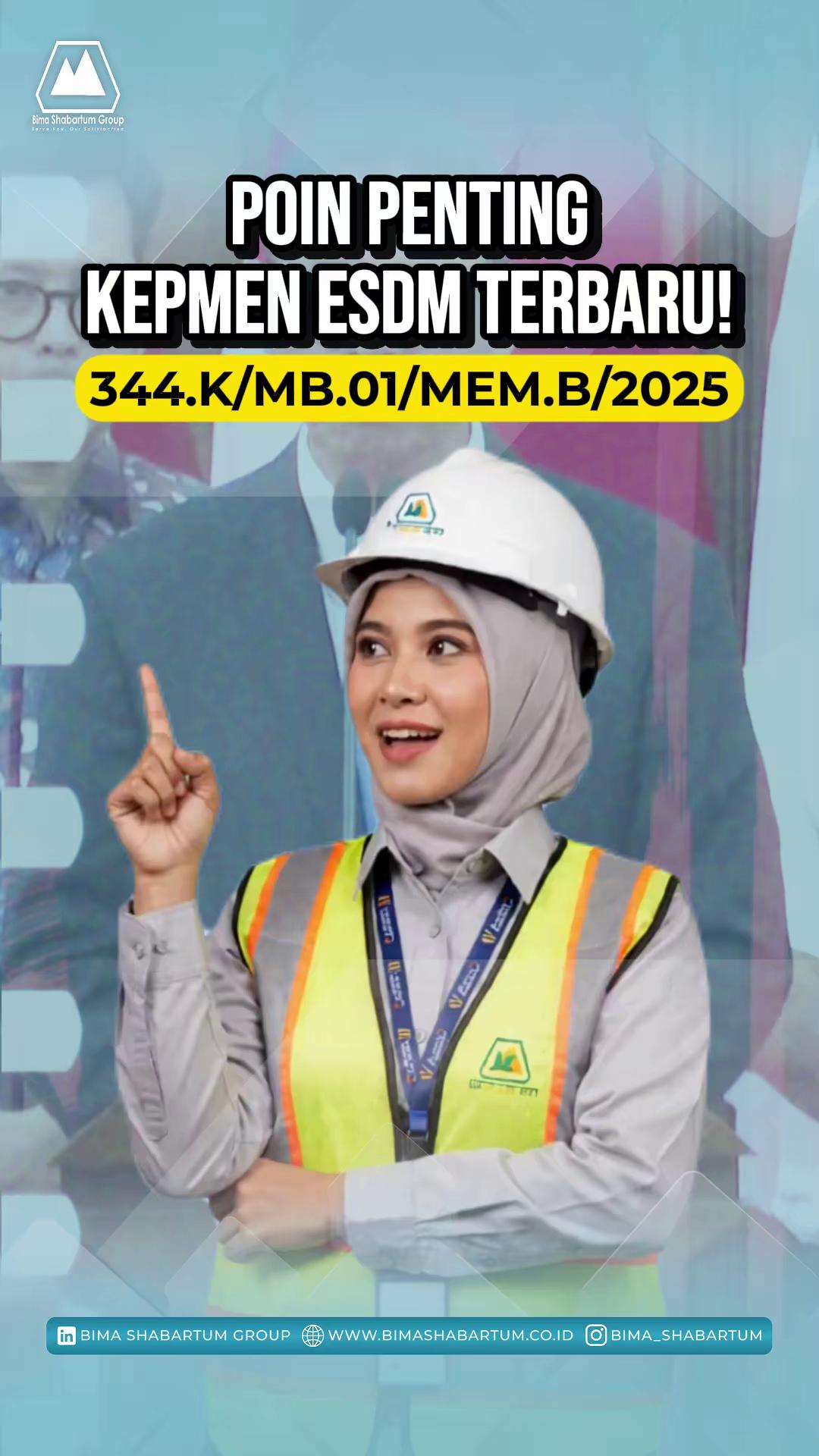 🔥 Ada Aturan Baru dari ESDM Tahun 2025! Semua pemegang IUP/IUPK wajib tahu dan wajib siap. Banyak perubahan penting yang bisa berdampak langsung ke operasional tambangmu. Siap atau belum, aturan ini tetap berjalan. Dan kabar baiknya… kamu nggak harus menghadapinya sendirian. 😉 Butuh pendamping ahli untuk ngurus dokumen tambang & lingkunganmu? 👉 Konsultasi GRATIS di Bima Shabartum Group! 📞 Hubungi Kami Sekarang: 🌐 Website: www.bimashabartum.co.id 📧 Email: admin.palembang@bimashabartum.co.id 📱 WhatsApp: +62823-7472-2113 #BimaShabartumGroup #RegulasiTambang #UpdateESDM2025 #KonsultanTambang #KonsultanLingkungan #Minerba #IUP #IUPK #PerizinanTambang #TambangIndonesia