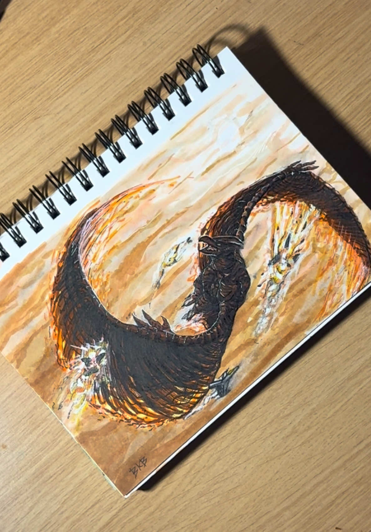 RODAN SPIN ATTACK🗣️‼️ #godzilla #drawing #art #rodan #monsterverse 