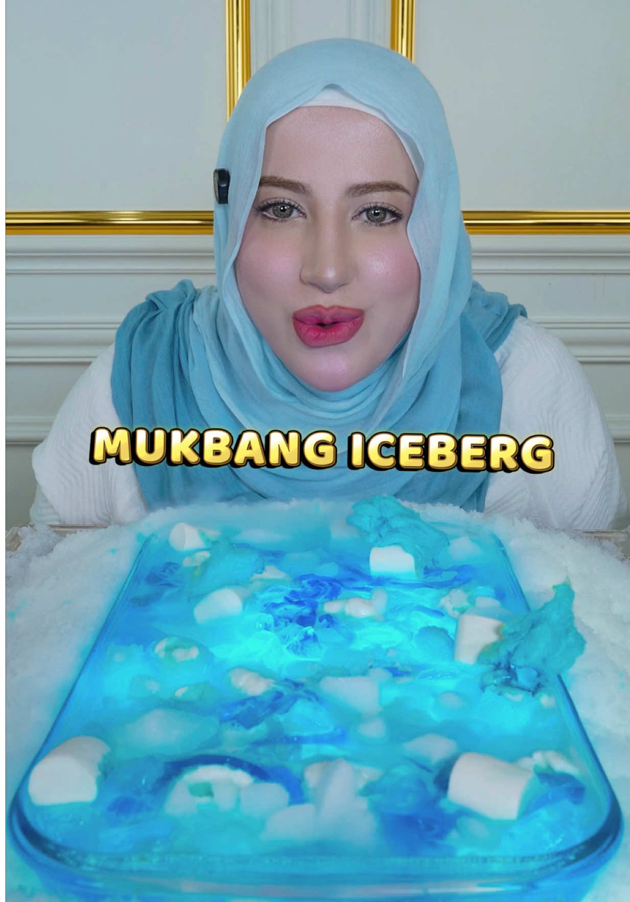 Setelah mukbang Lava kita mukbang Ice berg dulu❄️dingin bgtttt😭😭😭 yang giginya sensitive pasti ngilu banget liat video ini  #mukbang #ice #food #viralfood 