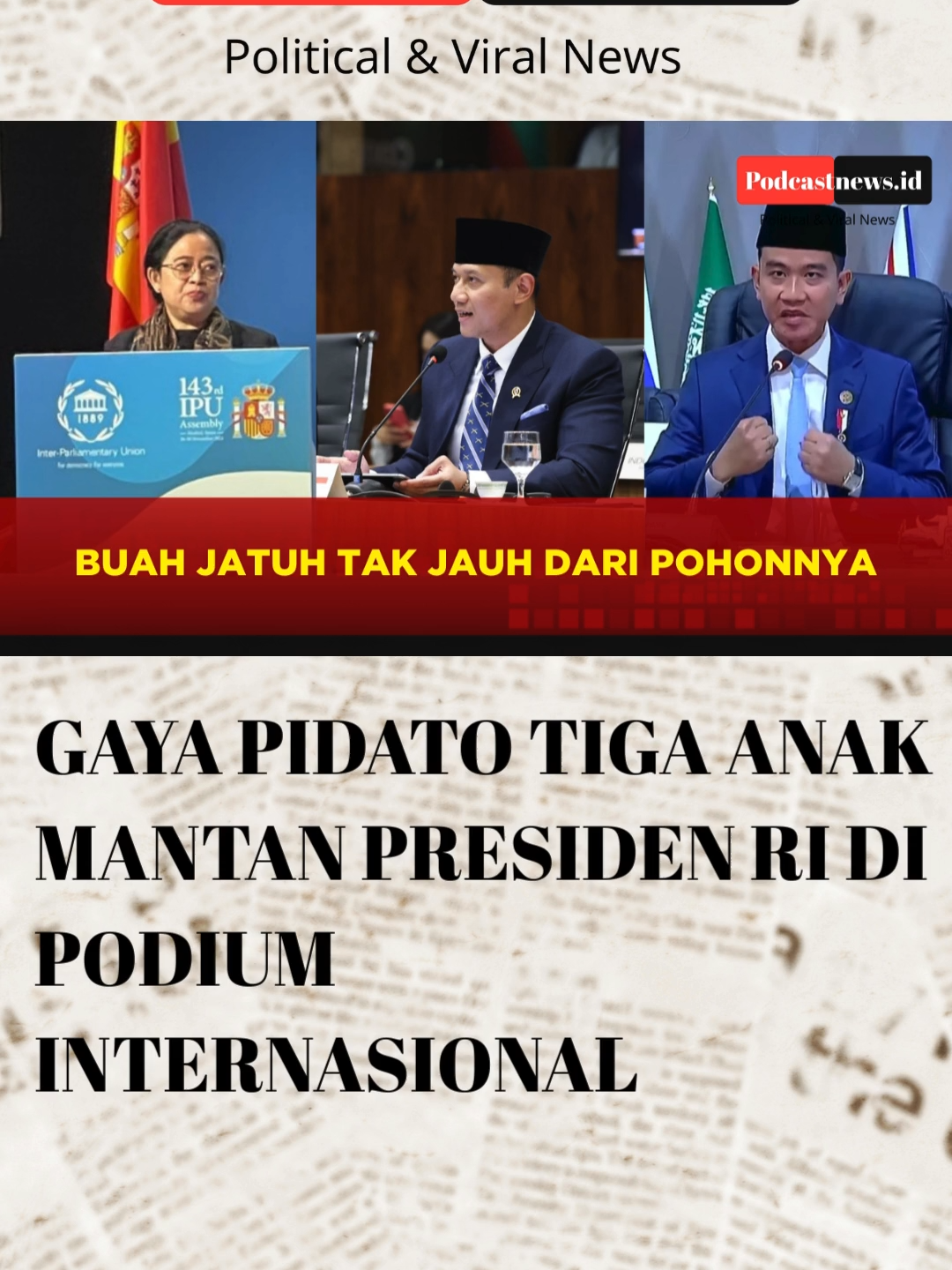 #puanmaharani #ahy #gibran #megawati #sby #jokowi #pdiperjuangan #partaidemokrat #psi #pidato #beritatiktok #tiktokberita #podcastnews #fyp