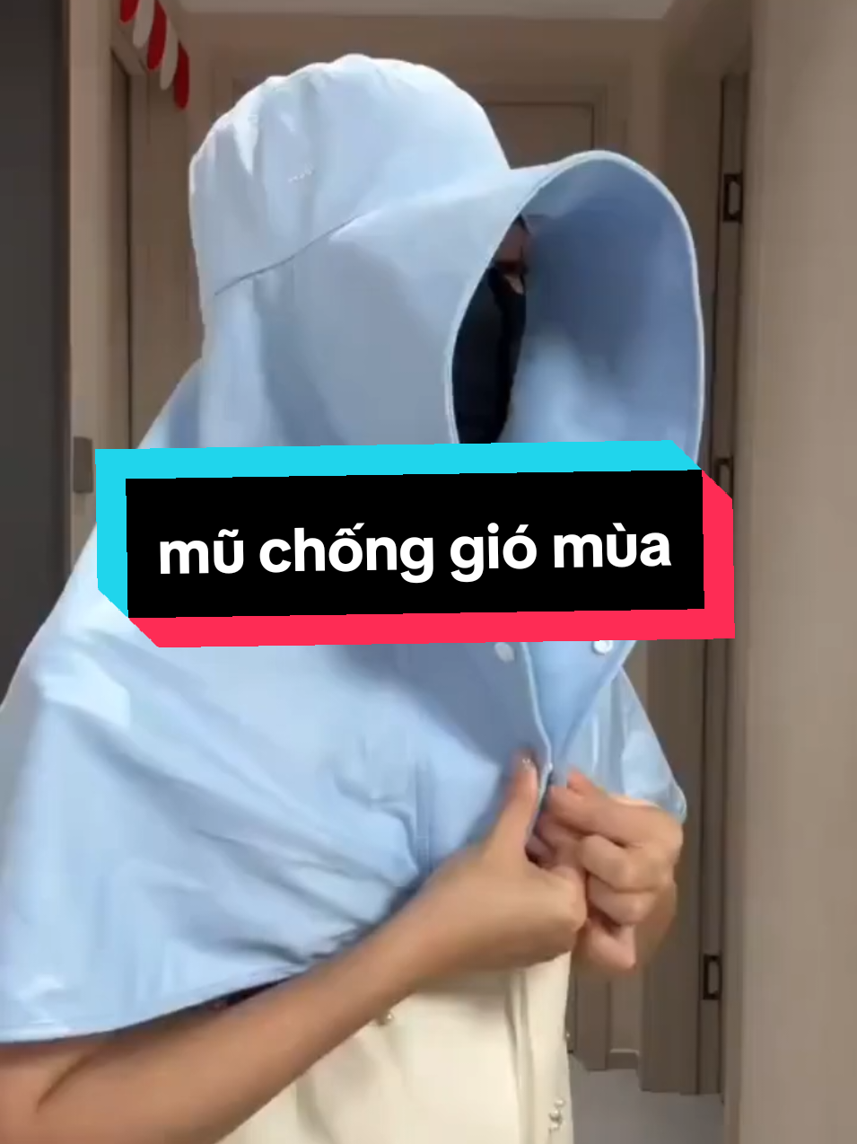 Mũ Chống Nắng. Chống Gió Mùa #muchumdau #mulotlong #muchongnang 
