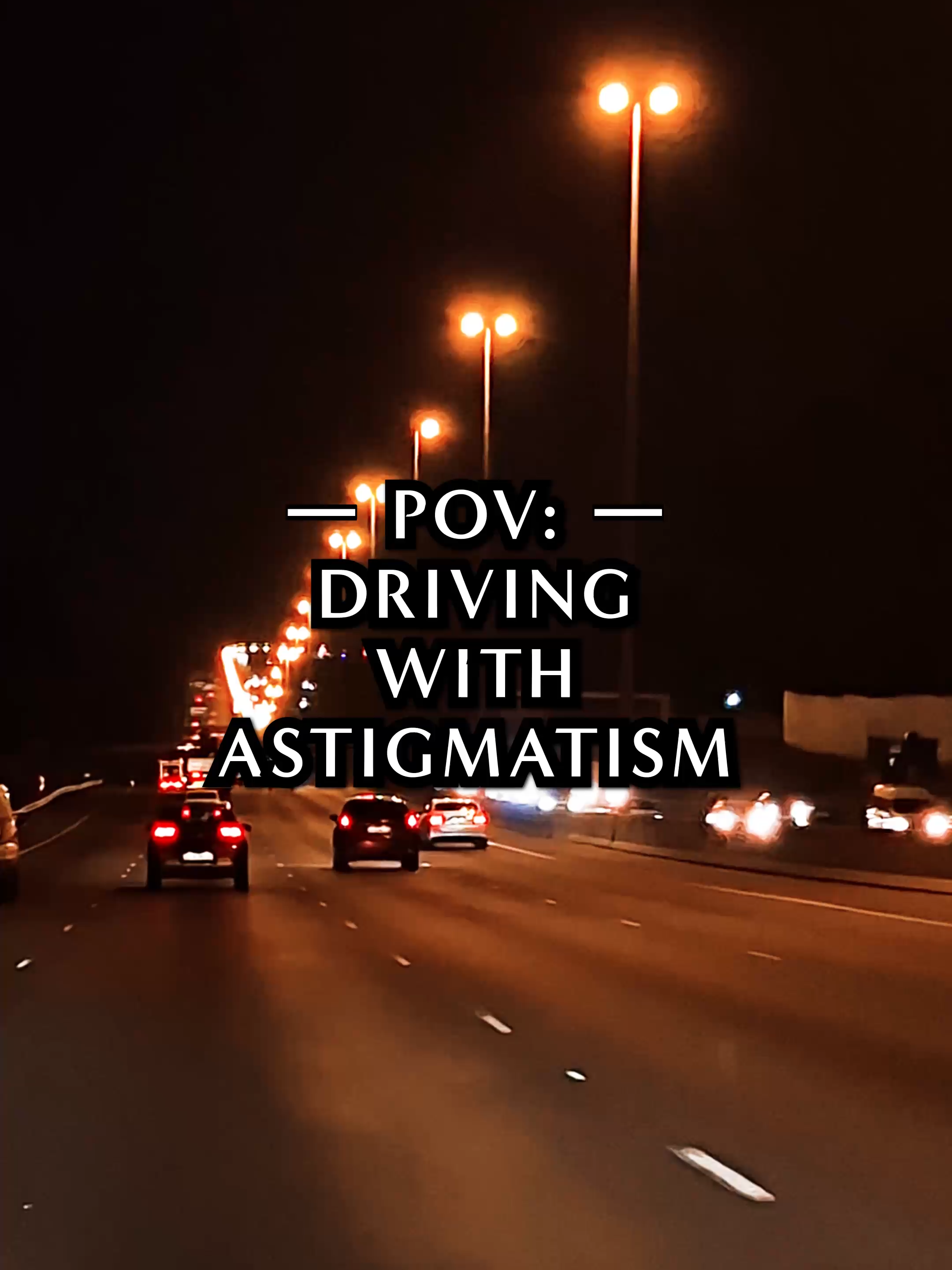 See the road through the eyes of someone with astigmatism. 👁 In this video, you’ll see a simulation of normal vision and how astigmatism alters clarity and light patterns at night. Glare, halos, and blurred lights increase as the diopter value rises, making night driving more challenging. Astigmatism is a common refractive error typically corrected with spectacles or contact lenses. Did you know that both laser vision correction (like LASIK or PRK) and implantable contact lenses can correct astigmatism as well? ✨ Is this a familiar sight? It doesn’t have to be. 👀 Visit sandtoneyeclinic.co.za to explore your vision correction options. #Astigmatism #RefractiveChoices #SandtonEyeClinic #fyp #medicaltiktok #tiktoksouthafrica Disclaimer: This post is for educational and awareness purposes only and not a substitute for medical advice. Glasses remain a safe option as they do not involve any medical procedure. Refractive surgery is a lifestyle choice for those seeking unaided vision and may not be suitable for everyone. A consultation is required to determine your individual suitability.
