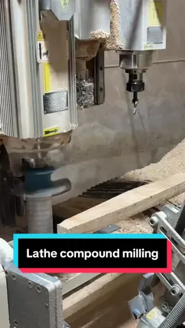 Lathe compound milling#cnc #cncrouter #cncrouterfactory #woodworkingmachinery #furniturefactory 