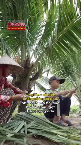7 nghìn - số tiền chẳng đáng là bao nhưng là mồ hôi của hai bà cháu gọt từng cọng dừa - Hoàn cảnh em Đạt Bảo tập 161 #maiamgiadinhviet #hoasenhome #hoasengroup #tonhoasen #hshpv