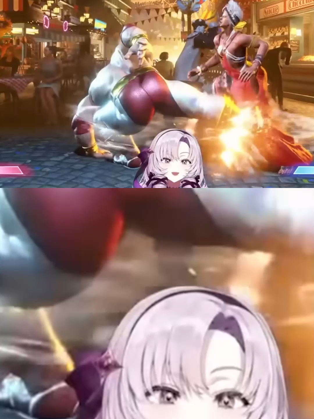 なぜ舞元は始めたばかりなのにサロメ嬢を驚かせるほど強いの？😲🎮 #スト6 #にじさんじ #壱百満天原サロメ #舞元啓介 #ゲーム #ショート #VTuber #fyp