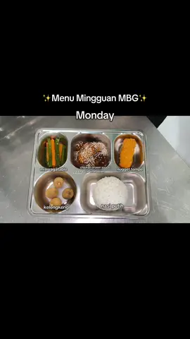 manu mingguan MBG 🥰 #sppgkedungjaya #mbg #makanbergizigratis 