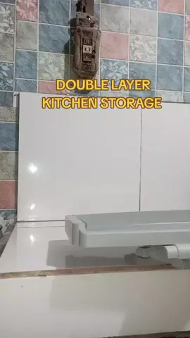 double layer kitchen rack storage. #kitchenstorage #doublelayerkitchenrackorganizer 