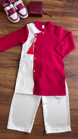 Set áo dài bé trai bất nhung chéo lì tặng treo Tết sum vầy #xuhuong #aodai #aodaitet #aodaitetbetrai