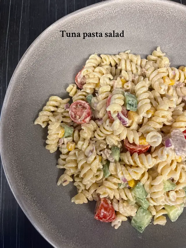 #pastalover #pastasaladrecipe  #tunapasta #EasyRecipe #fyp 