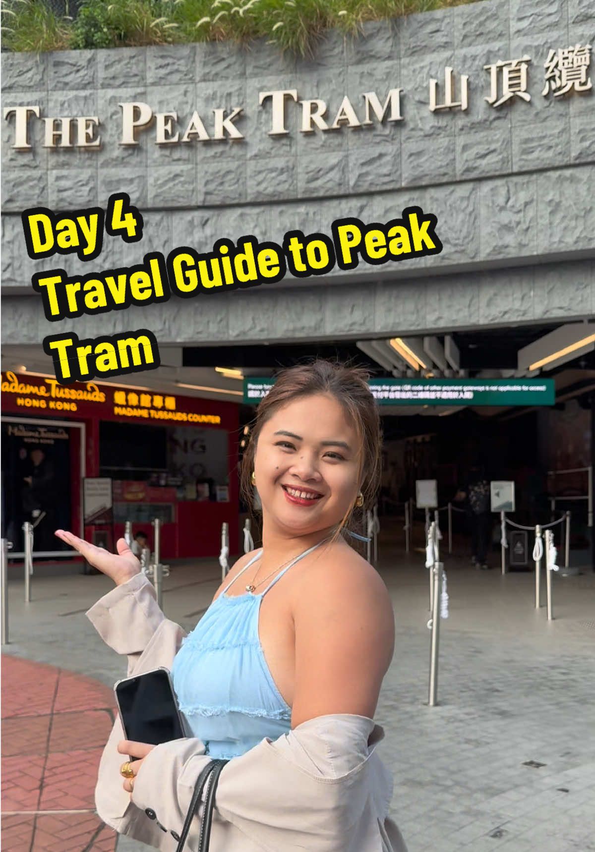 Day 4- Travel Guide to PEAK TRAM 🤍🩵 Enjoy watching! #hongkong #hongkong2025 #travelwithqueenlexinda 